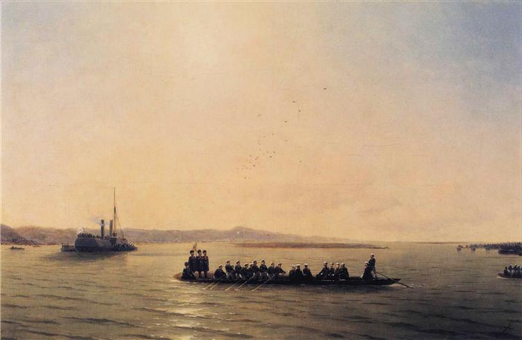 Alejandro II Crossing the Donau - 1878