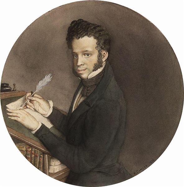 Alejandro Pushkin al lavoro - 1899