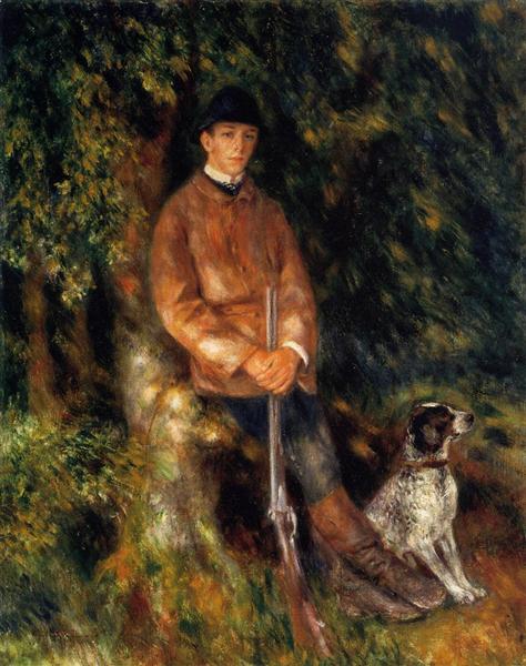 Alfred Berard and his dog - 1881