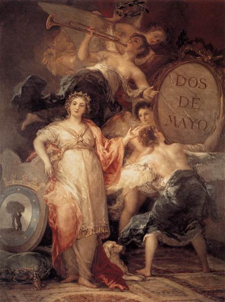 Allegorie van de stad Madrid - 1810