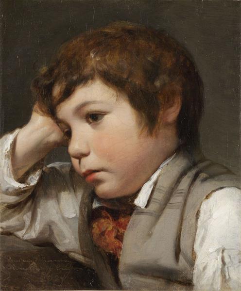 Andreas Amerling Portrait (1821-1879) - Fratello dell'artista - 1829