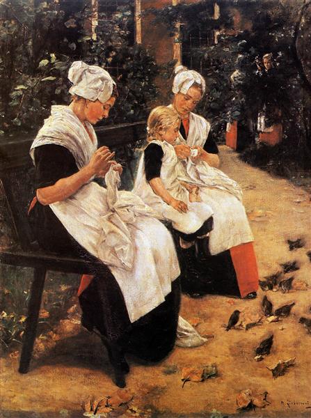 Órfãos de Amsterdã no Jardim - 1885