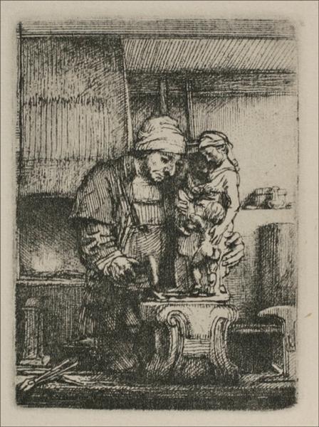 An artist drawing from the model - 1648