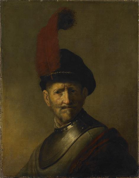 Une vieille robe militaire (précédemment appelée le portrait du père de Rembrandt) - 1630