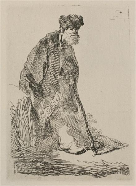 An old man with a bushy beard - 1630