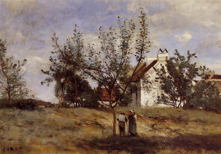 A garden in harvest time - 1860