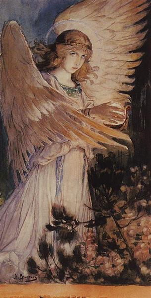 Ángel Con Lámpara - 1896