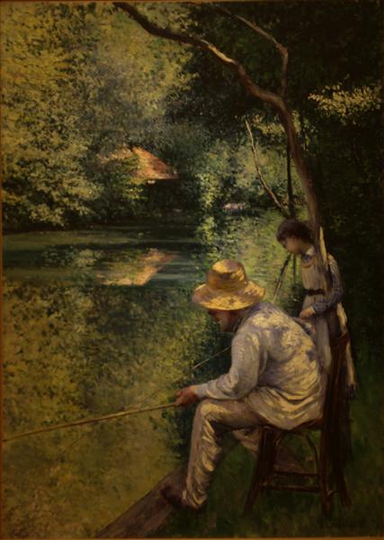 Fishing with cane - 1878