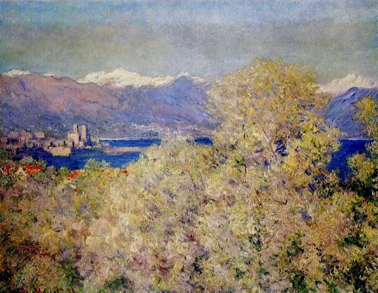 Antibes - utsikt over Salis Gardens - 1888