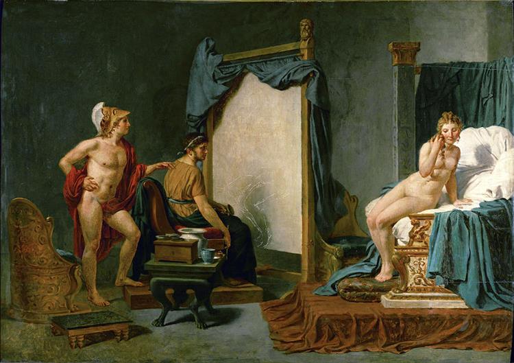 Peinture aérienne Campaspe en présence d'Alexandre le Grand