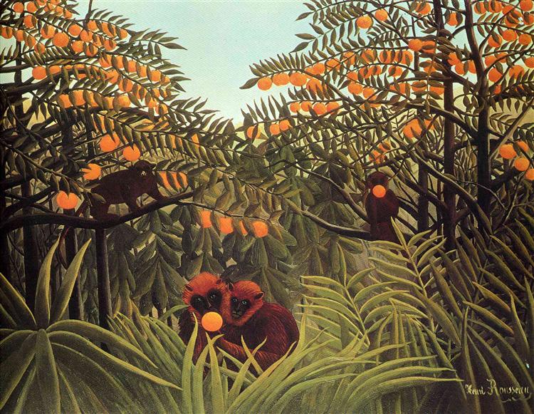 Apes in the Orange Grove - 1910