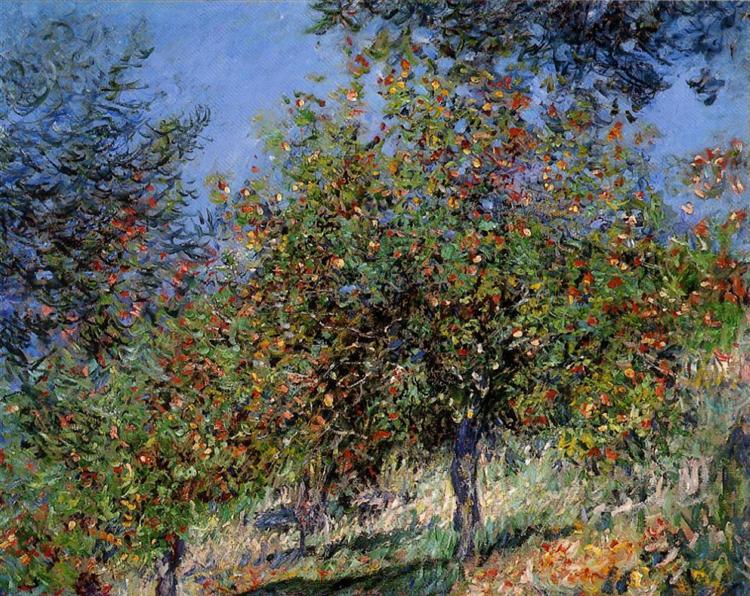 Apple trees on the Chantemesle hill - 1878