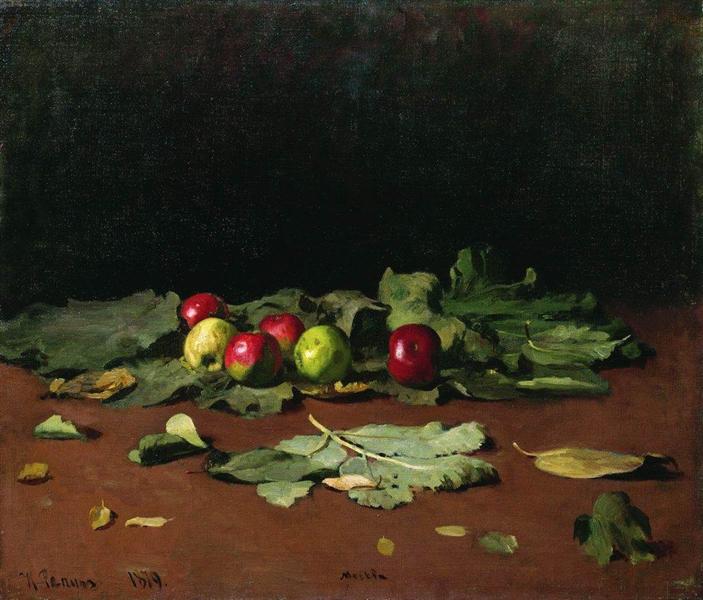 Appels en bladeren - 1879