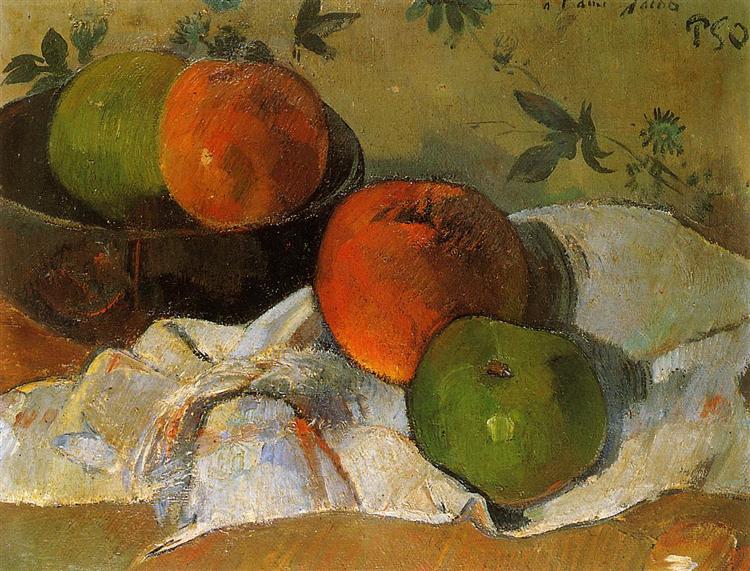 Manzanas En Un Tazón - 1888