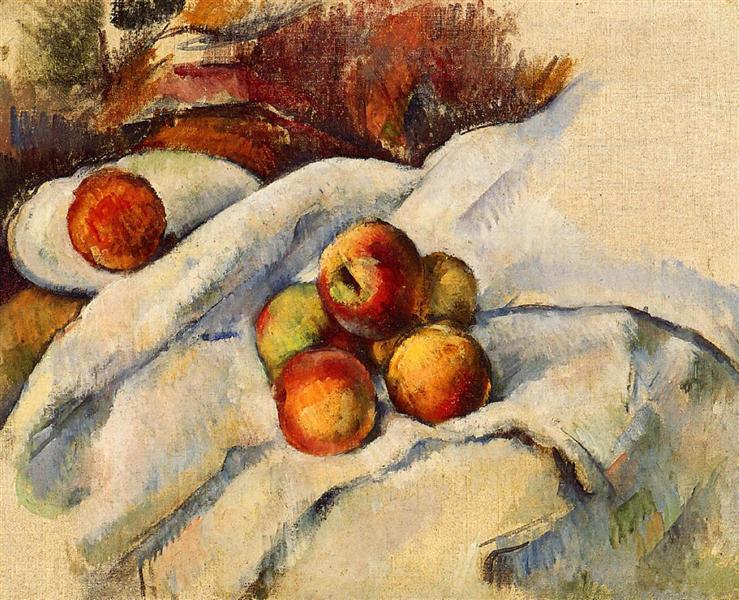 Manzanas En Una Hoja - 1900