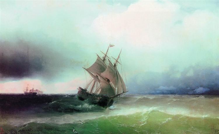 Approche de la tempête - 1877