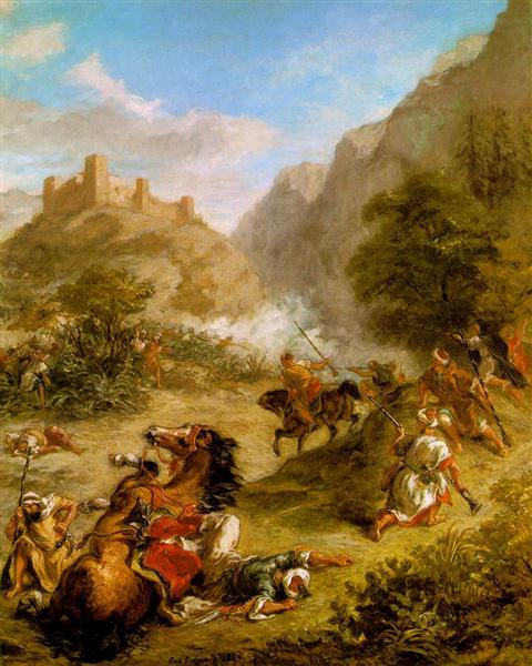 Árabes Escaramuzas En Las Montañas - 1863