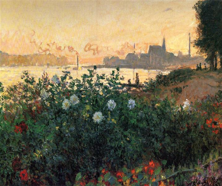 Argenteuil - Flores på flodbredden - 1877