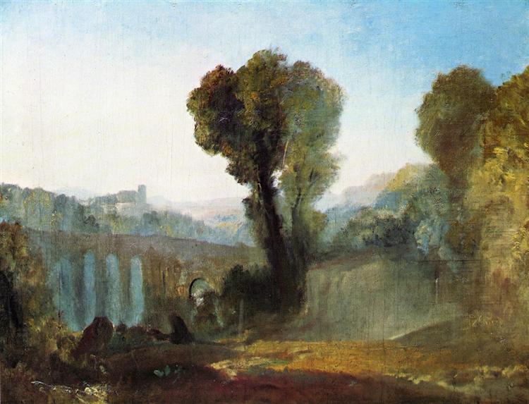 Solnedgang i Ariccia - 1828