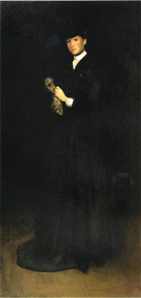 Arreglo En Negro - N° 8: Retrato De La Señora Cassatt - 1885