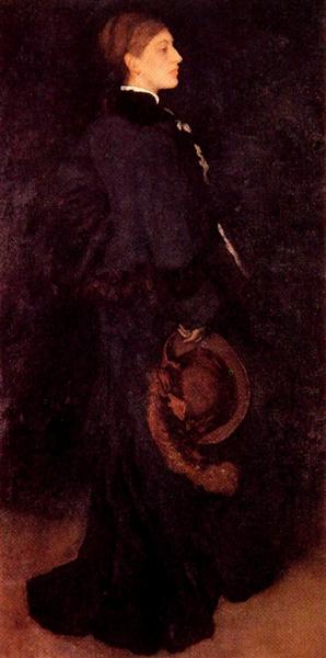 Articolo marrone e nero: Portrait di Miss Rosa Corder - 1878