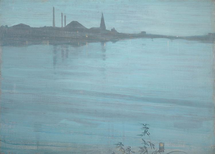 Nacht in Blau und Silber - 1871