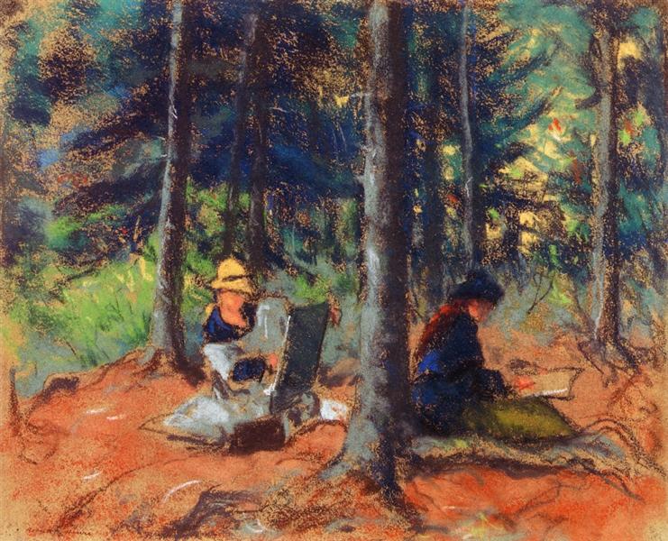 Artistes dans la forêt