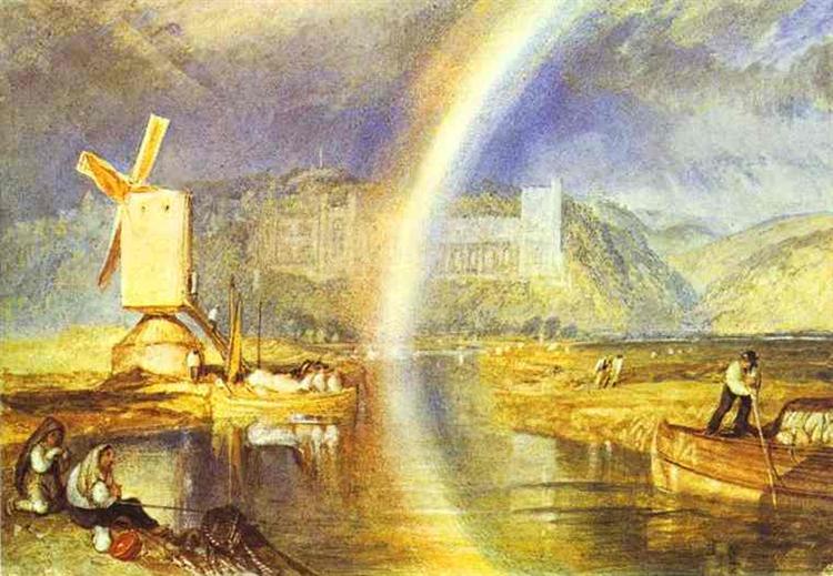 Arundel Castle - With Rainbow - 1824