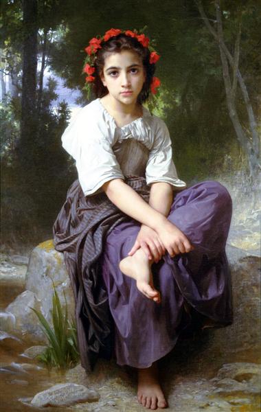 On the edge of the stream - 1875