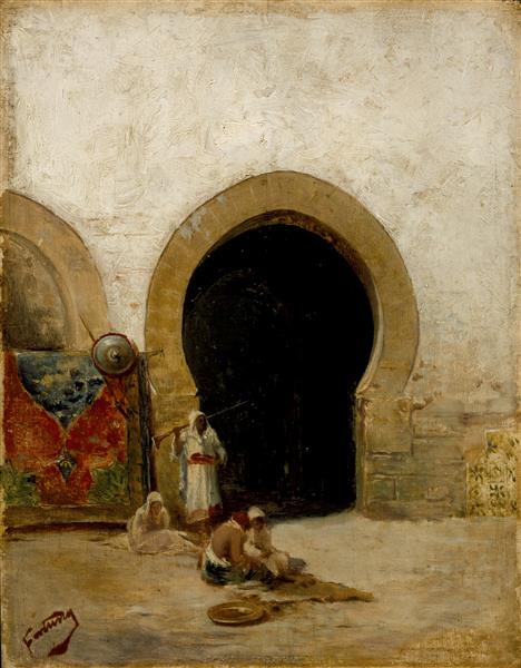 At the doors of Serrallo - 1870