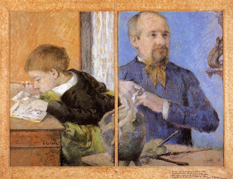 Aube The Sculptor And His Son - 1882