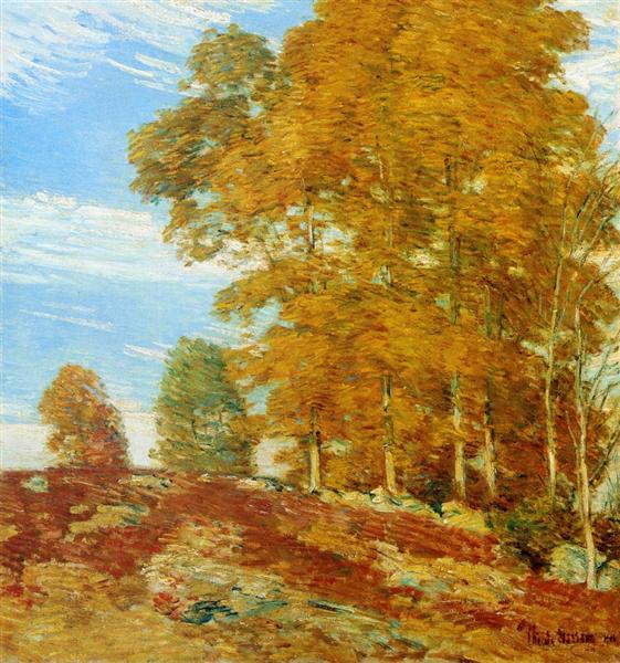 Autumn Hilltop - Nowa Anglia - 1906