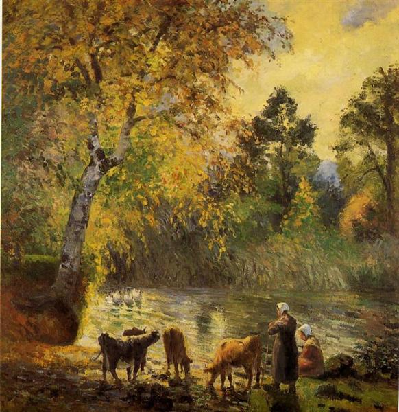 Autumn - Montfaucault Pond - 1875