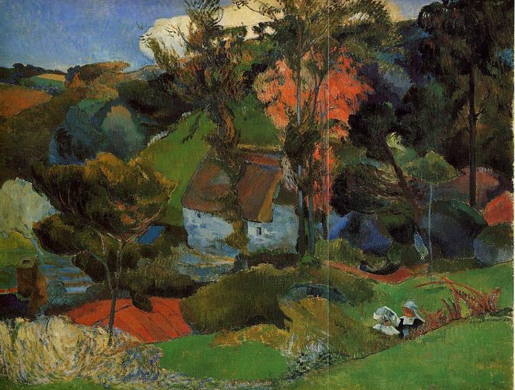 Aven Corriendo Por Pont-Aven - 1888