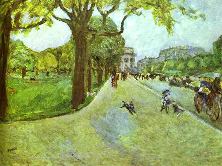 Avenida del Bosque à Boulogne - 1914