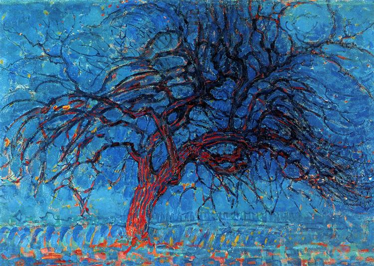 Avond (popołudnie): The Red Tree - 1910,