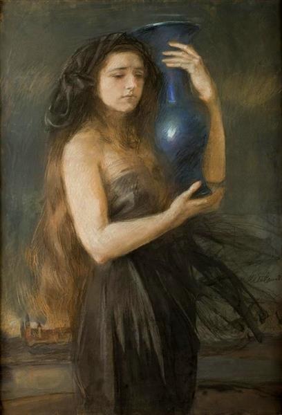 Woman with a jar (sadness)