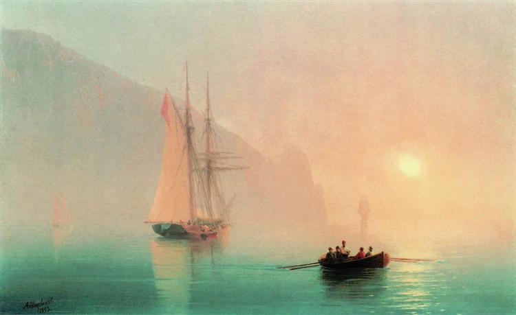 Ayu -dag in una nebbia - 1853