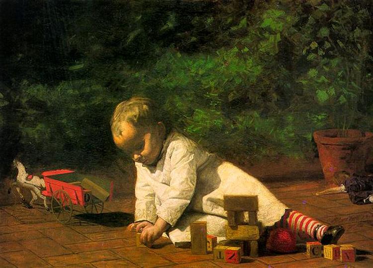 Baby Playing - 1876