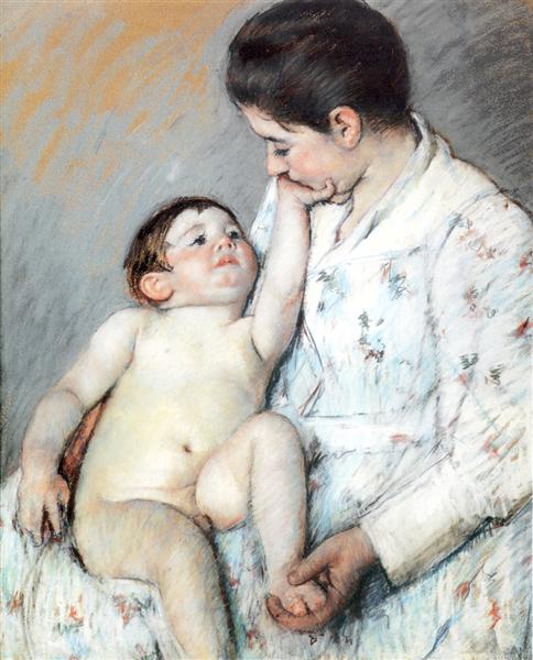 The First Caress of the Baby - 1891