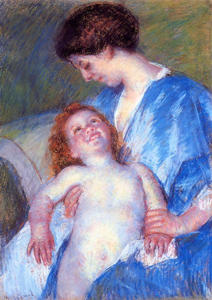 Bebé Sonriendo A Su Madre - 1897