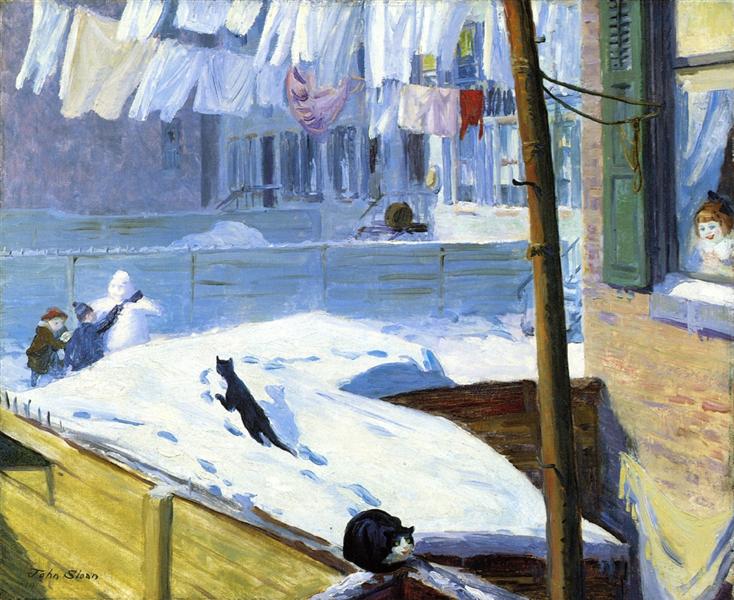 Patios arrière - Greenwich Village - 1914