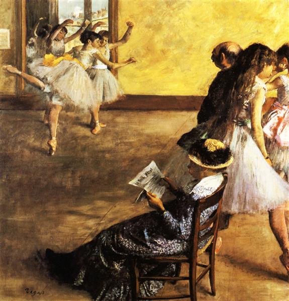 Clase De Ballet - Salón De Baile - 1880