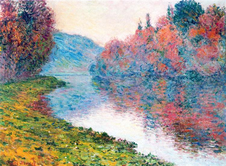 Banks of the Seine at Jenfosse - Clear Weather - 1884