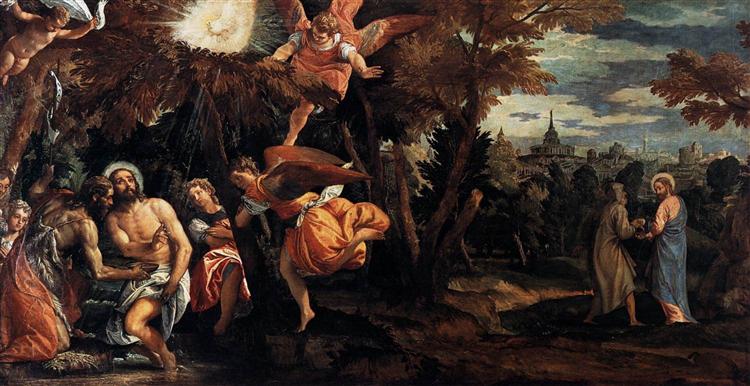 Baptism and temptation of Christ - 1582