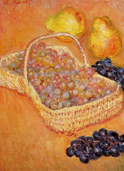 Graphes basket - Quince and Pears - 1885