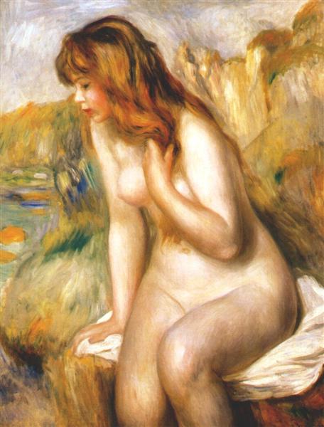 Bather Seated on a Rock - 1892