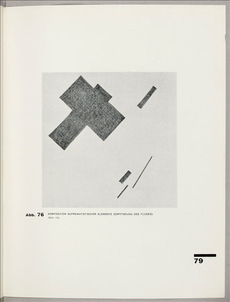 Composition suprematist elements (feeling of flight) - 1927