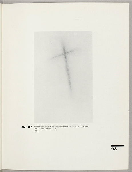 Composición Suprematista (Sentimiento De Una "Ola" Mística Que Sale Del Cosmos) - 1927