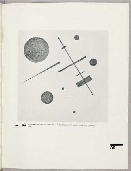 Suprematistsammensætning (kombineret følelse: cirkel og firkant) - 1927